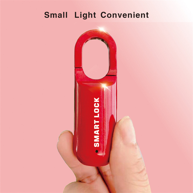 smart fingerprint padlock keyless rechargeable lock