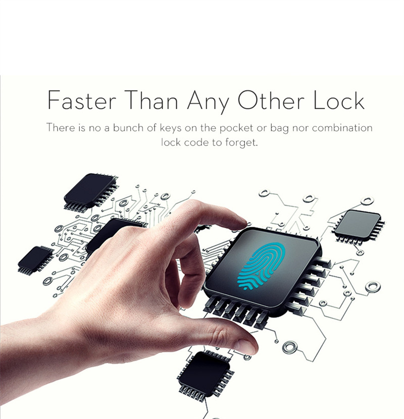 app controlled fingerprint padlock smart lock