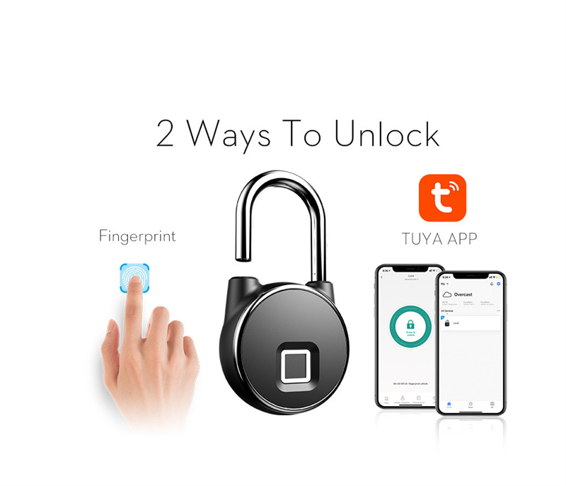 app controlled fingerprint padlock smart lock