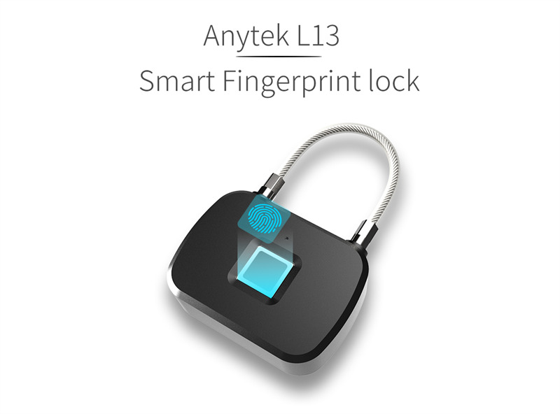 fingerprint padlock waterproof rechargeable smart lock