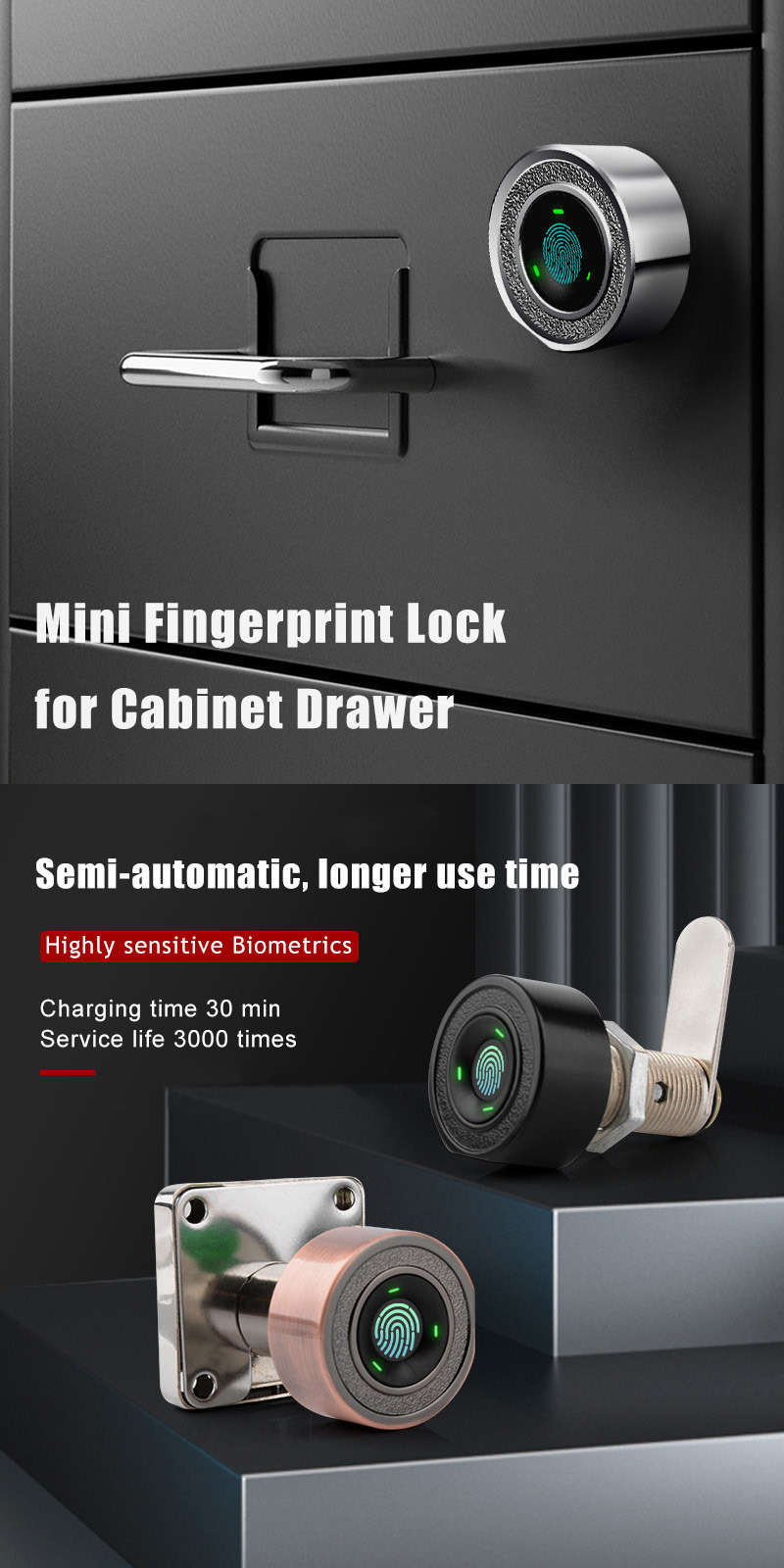 fingerprint cabinet lock