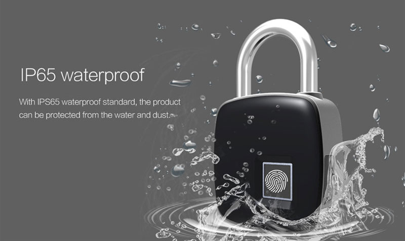 waterproof fingerprint padlock door cabinet smart lock waterproof fingerprint padlock door cabinet smart lock