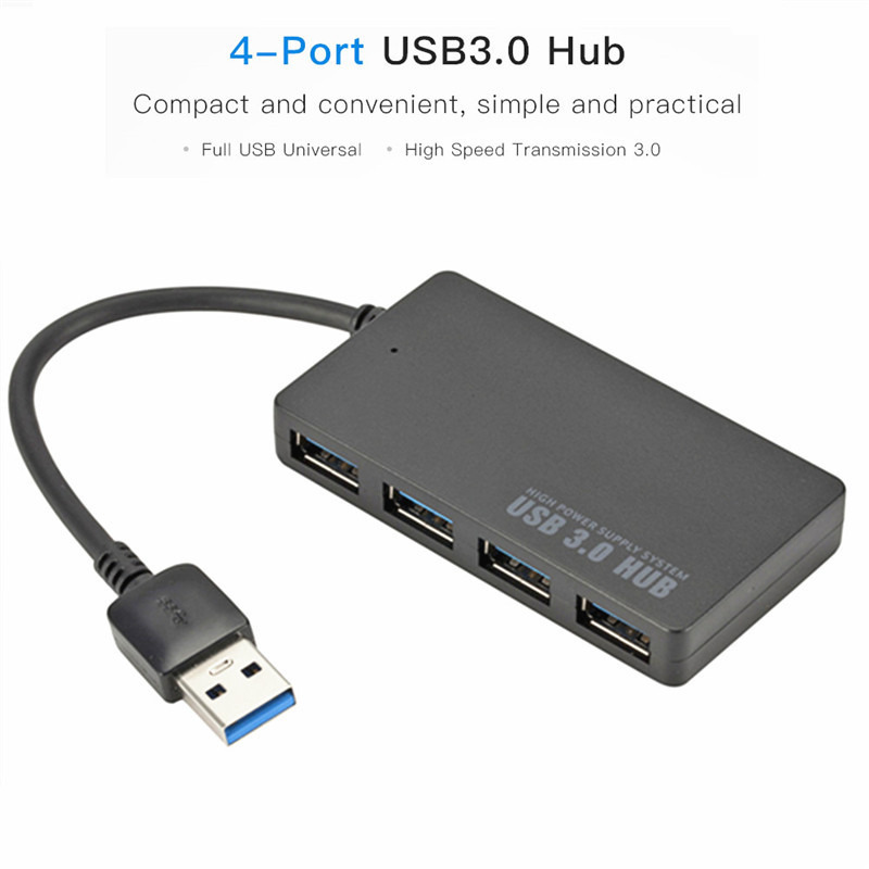 high speed 4 ports usb 3.0 hub splitter adapters