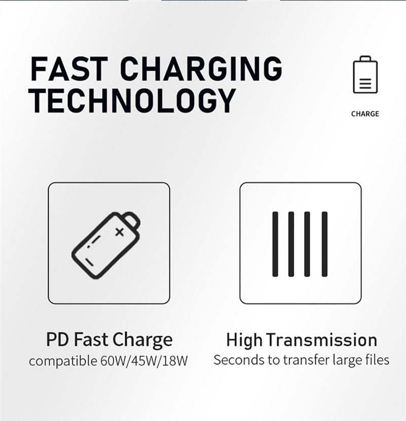 1m 60w pd fast charging cable type c to type c 1m 60w pd fast charging cable type c to type c