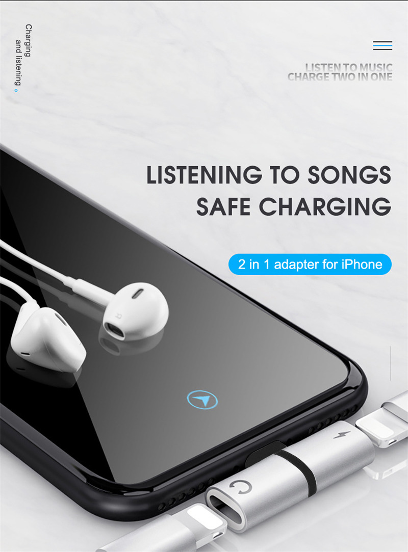 3 in 1 lighting charging listening adapter 3 in 1 lighting charging listening adapter