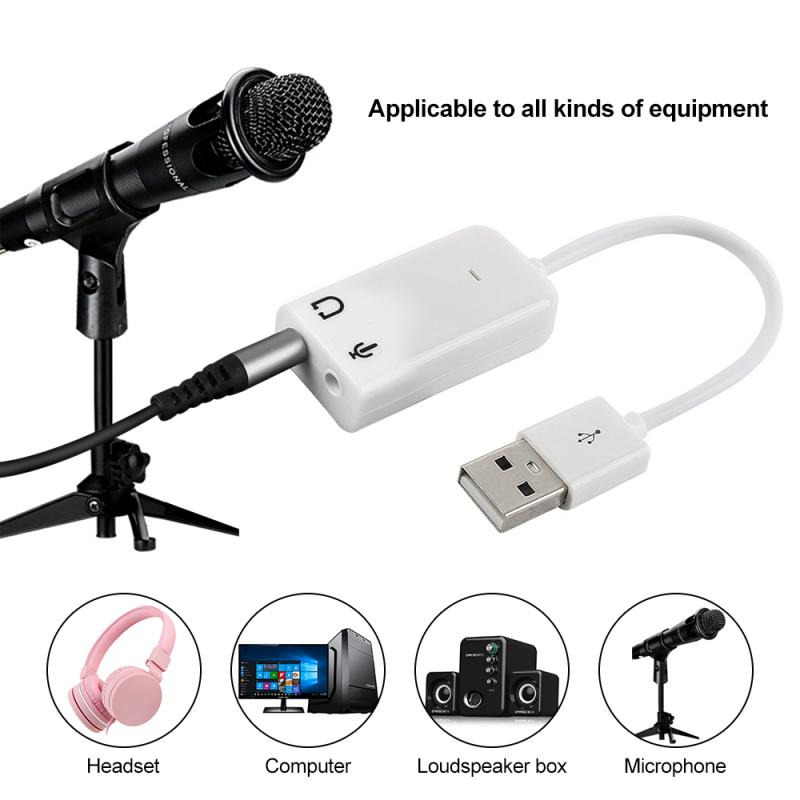 3d audio adapter usb to 3.5mm jack external sound card