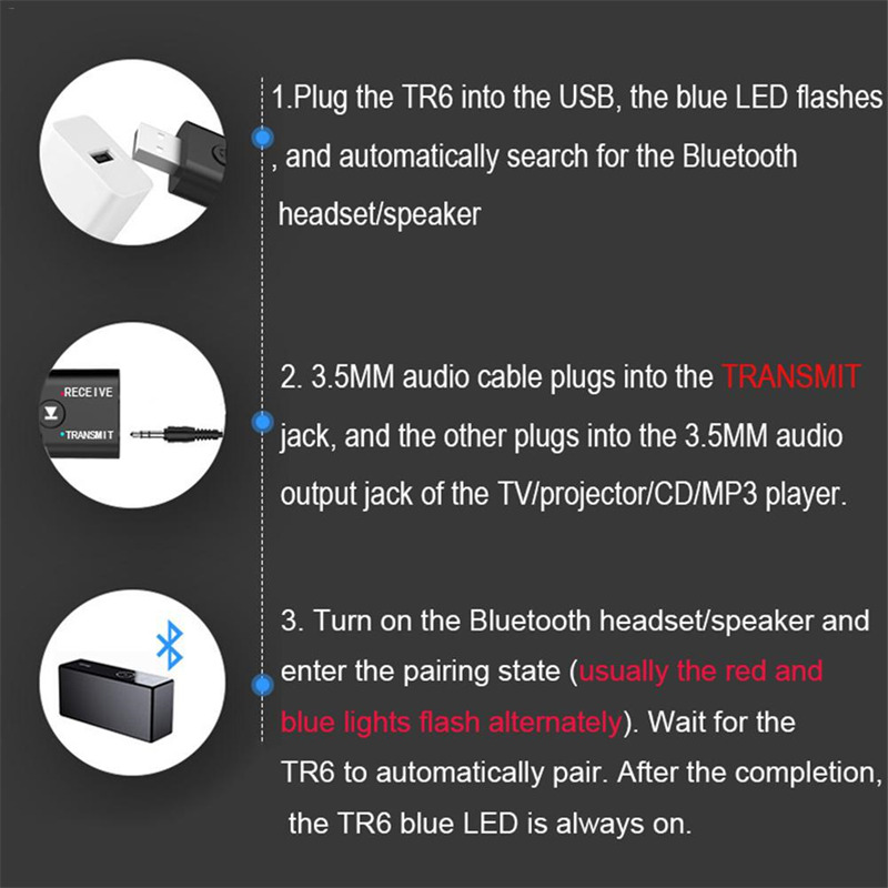 bt5.0 bluetooth adapter wireless audio receiver and transmitter