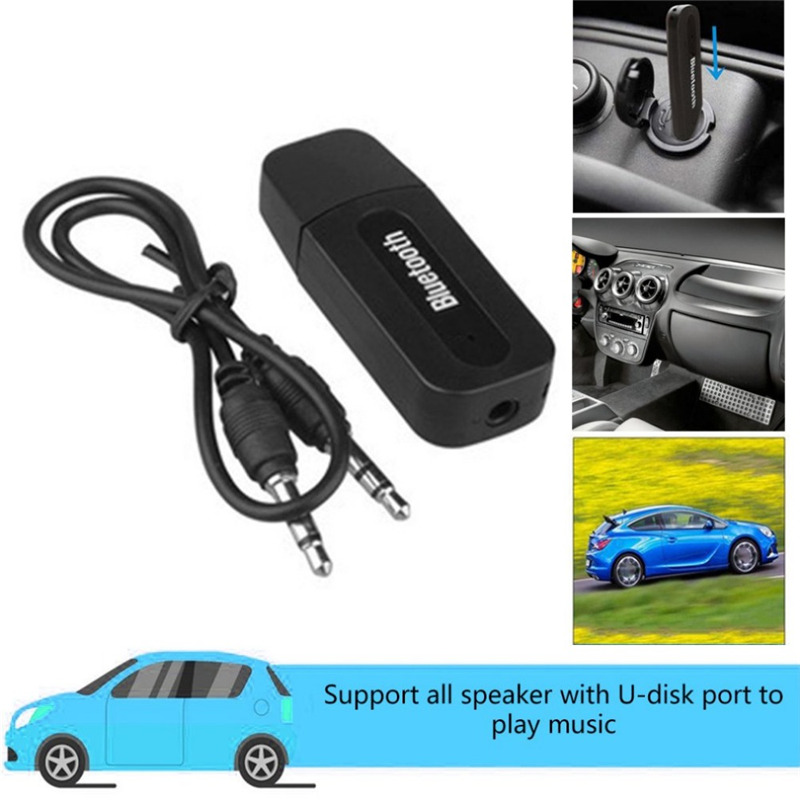bluetooth receiver transmitter aux car audio adapter