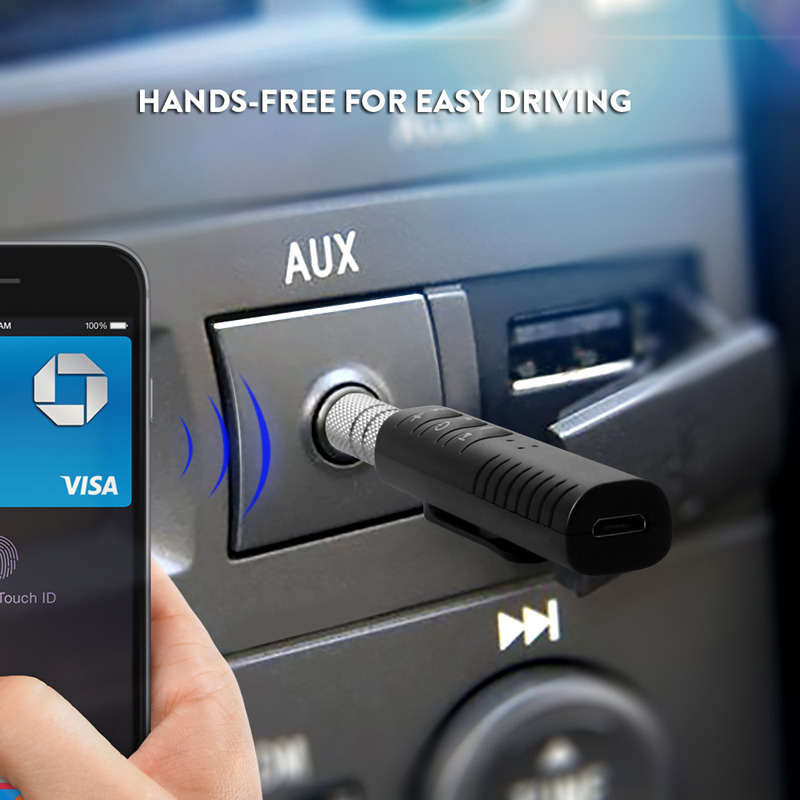 bluetooth aux car wireless music player audio adapter receiver
