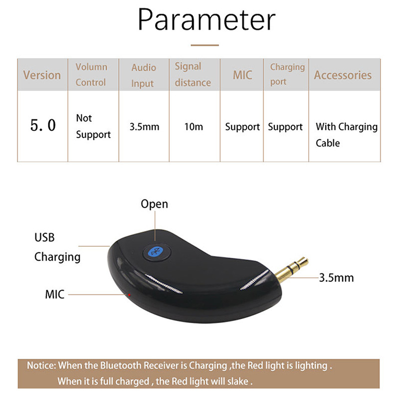 bluetooth receiver Wireless aux car audio adapter