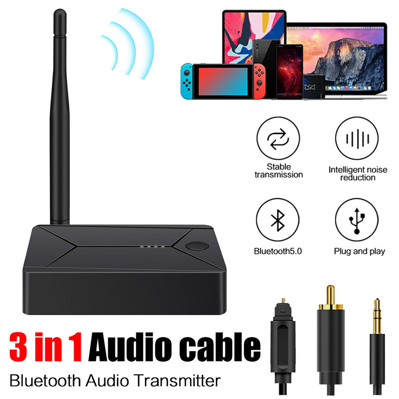 coaxial bluetooth transmitter optical fiber wireless audio adaptor