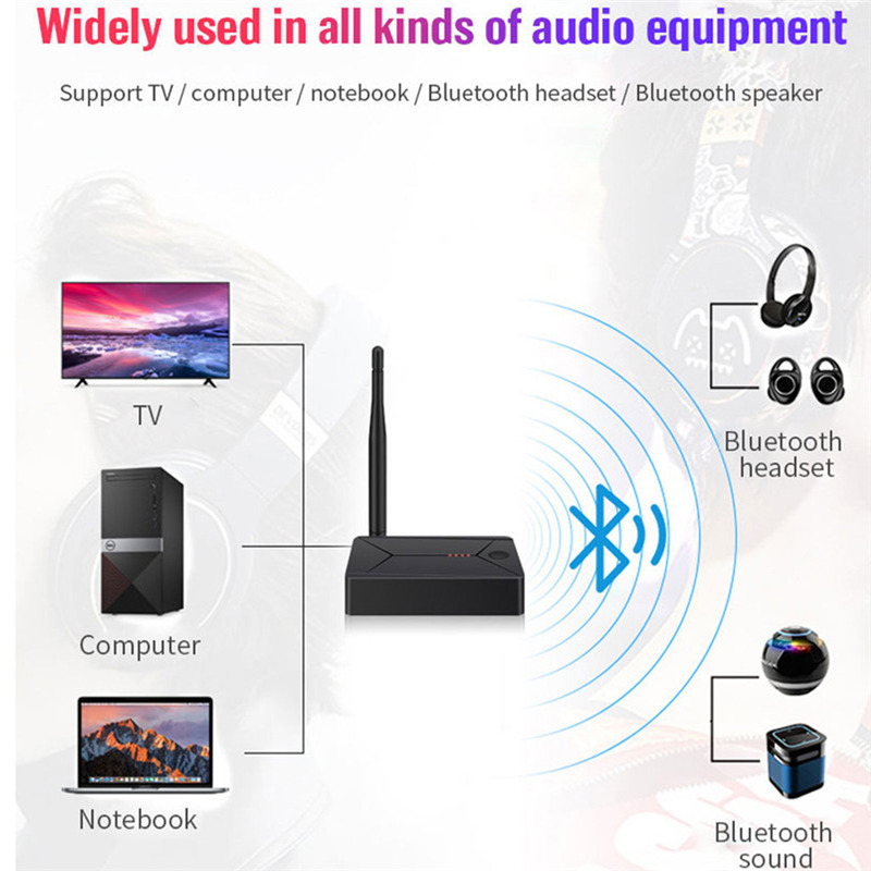 coaxial bluetooth transmitter optical fiber wireless audio adaptor