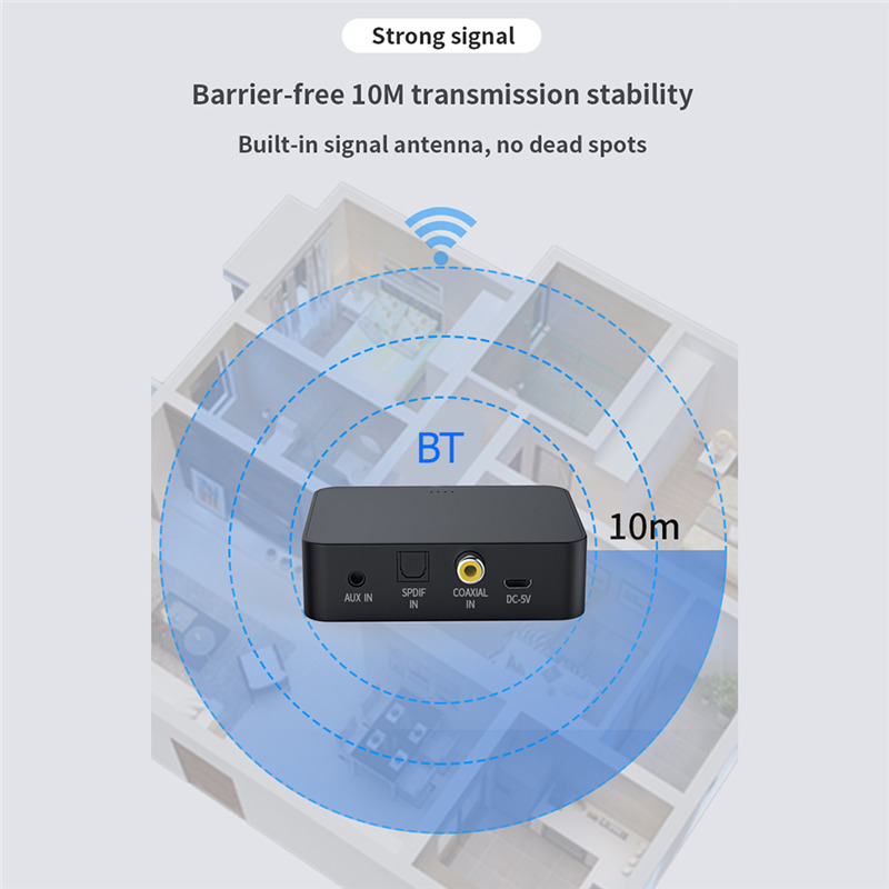 coaxial bluetooth transmitter AUX RCA wireless audio adapter