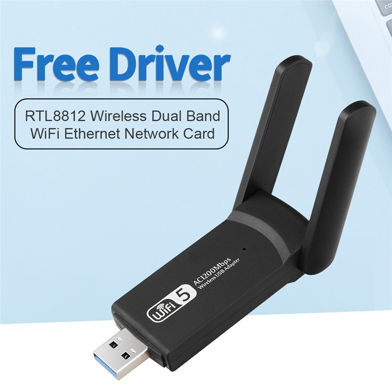 2.4G 5G 1200Mbps usb wireless network card wifi receiver