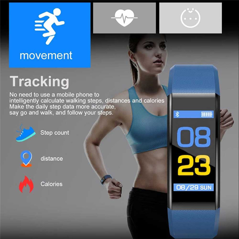 115 plus bluetooth smart bracelet waterproof smart watch