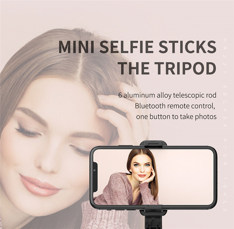 L10 3 in 1 wireless bluetooth selfie stick mini tripod shutter