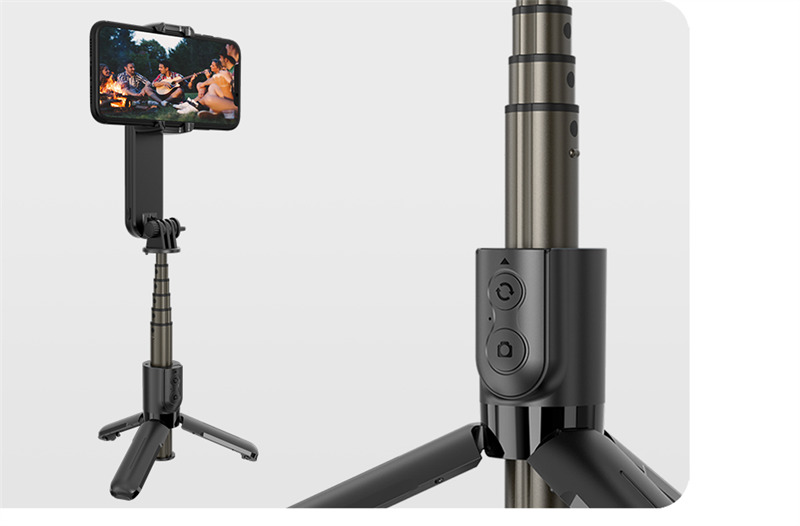 L09 gimbal stabilizer with fill light mini selfie stick tripod