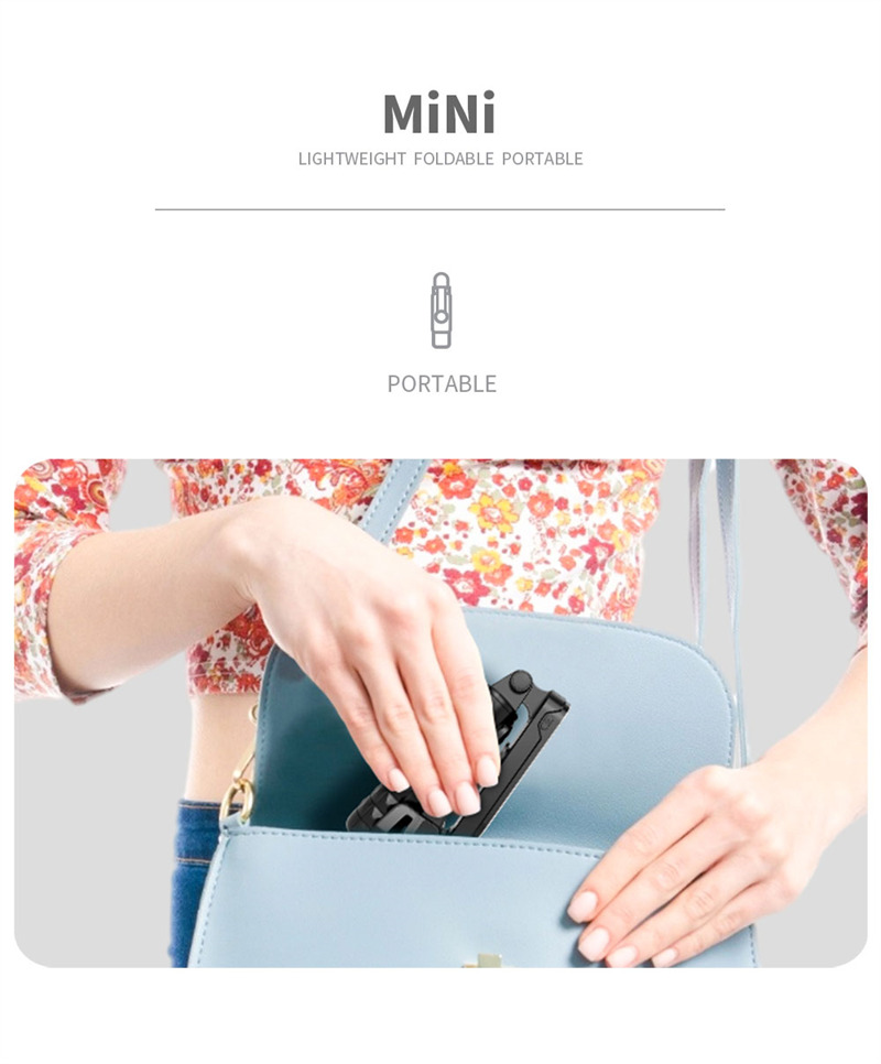 Q09 mini foldable gimbal stabilizer with fill light selfie stick tripod Q09 mini foldable gimbal stabilizer with fill light selfie stick tripod