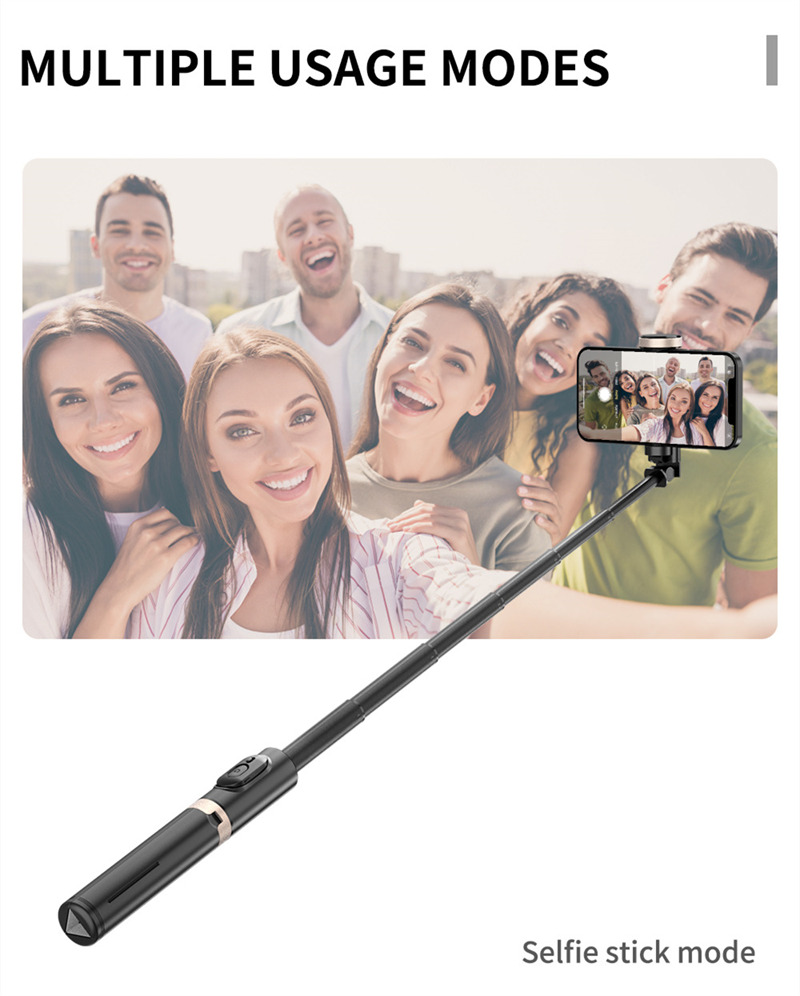 L12D mini foldable selfie stick tripod