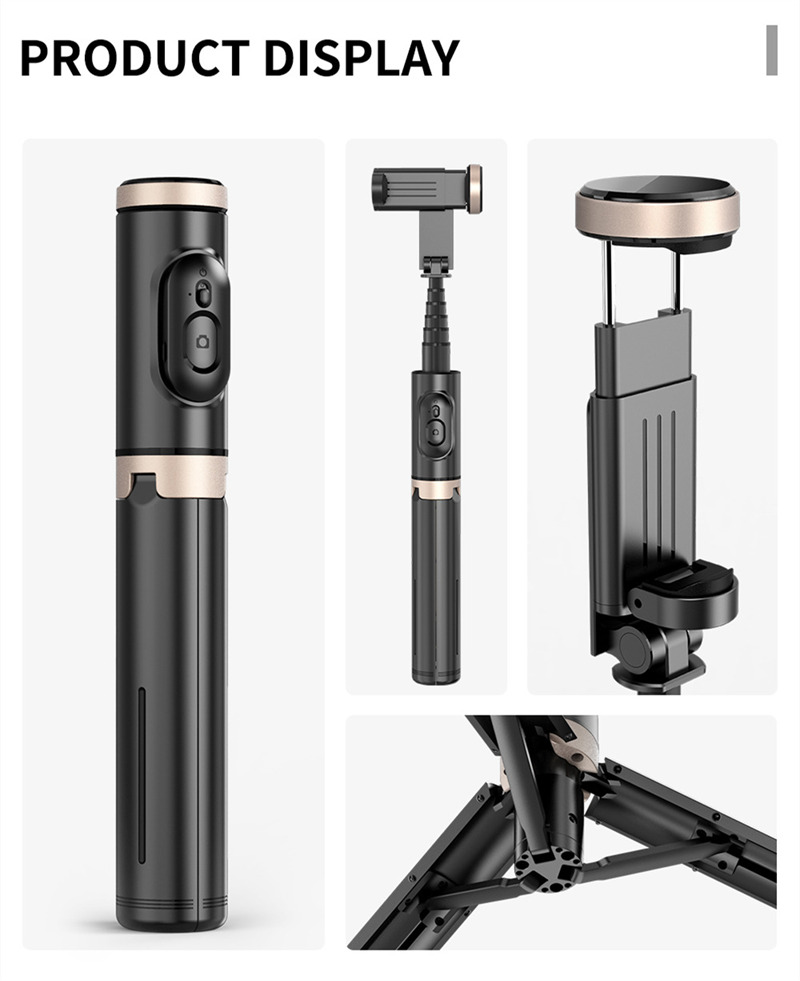 L12D mini foldable selfie stick tripod