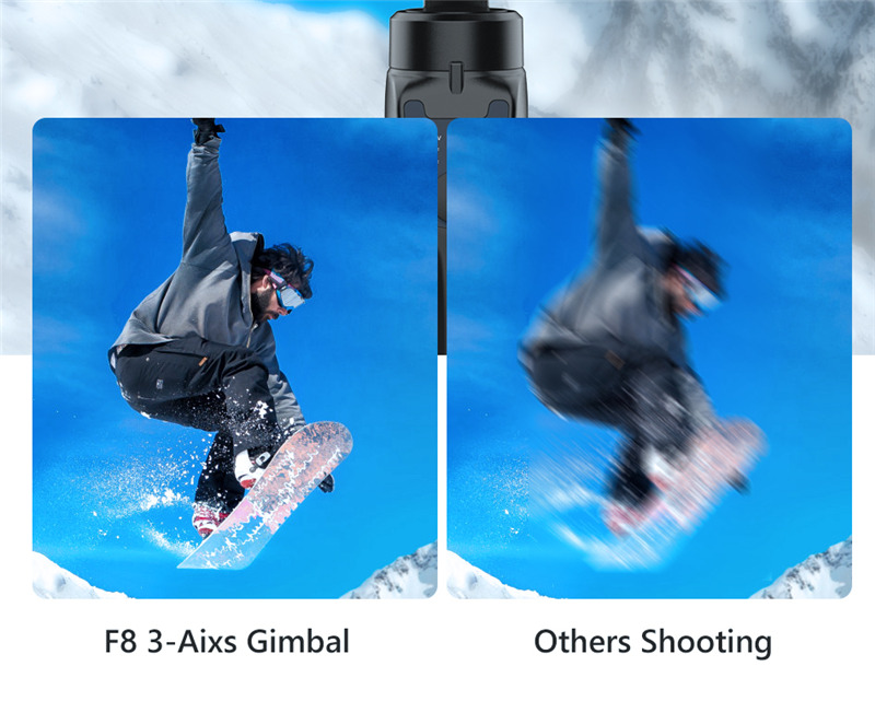 f8 3 axis handheld gimbal stabilizer cellphone holder
