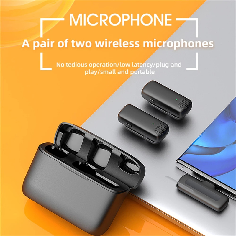 J13 wireless lavalier microphone voice recording mic J13 wireless lavalier microphone voice recording mic