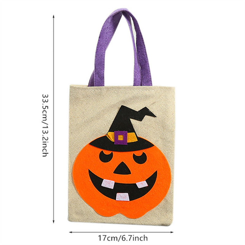 canvas halloween treat bags tote candy bag