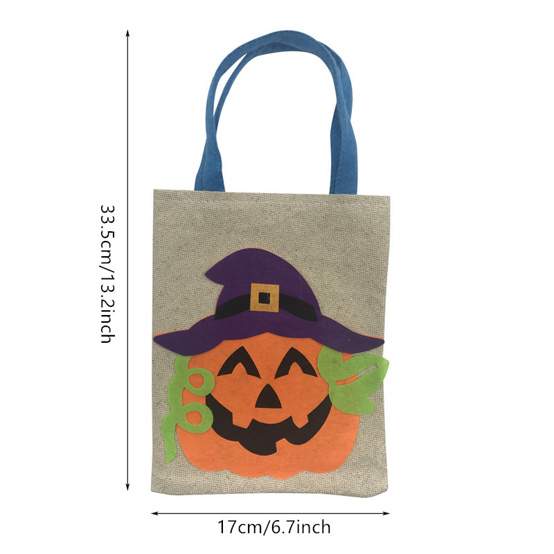 canvas halloween treat bags tote candy bag