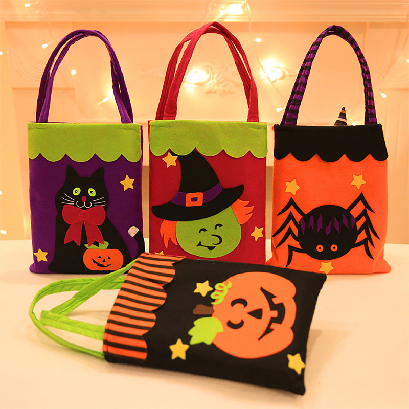 halloween trick or treat gift bags tote candy bag