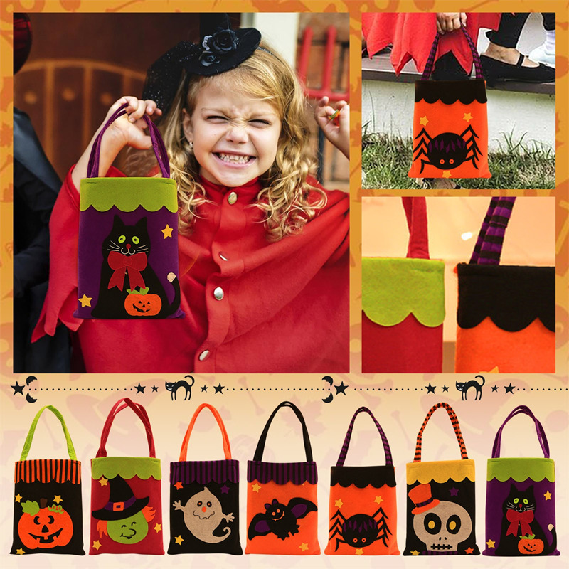 halloween trick or treat gift bags tote candy bag