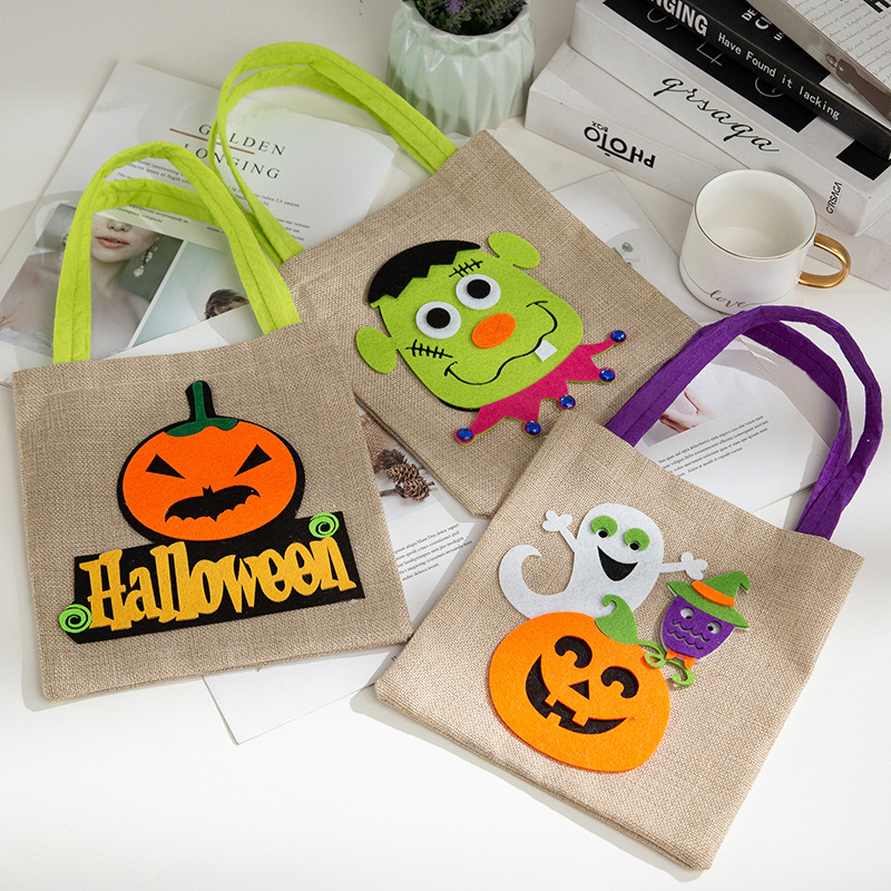 halloween treat bags canvas tote candy bag