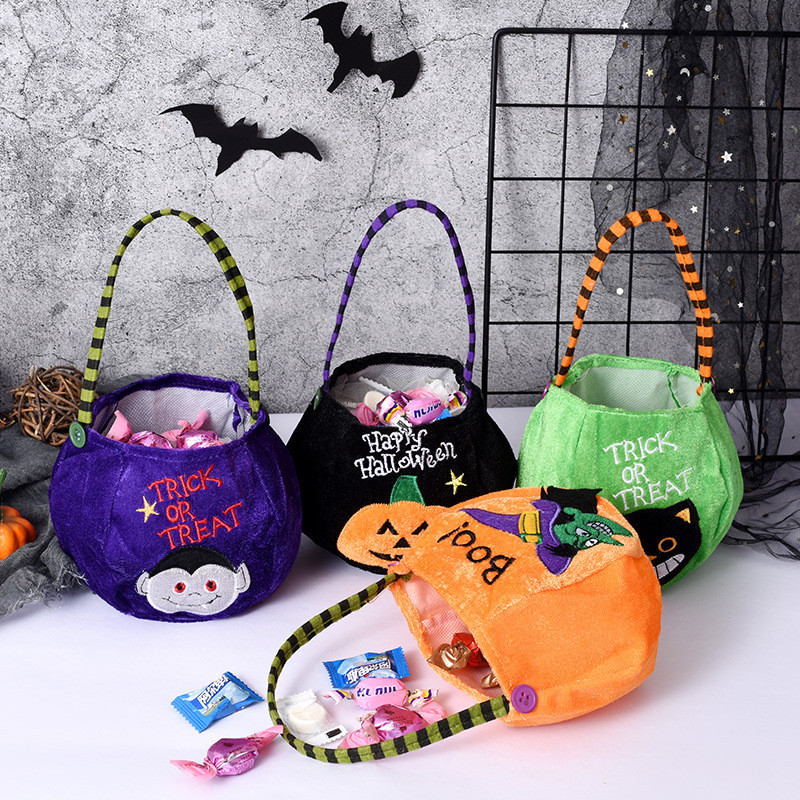 halloween treat bags velvet tote gift candy bag