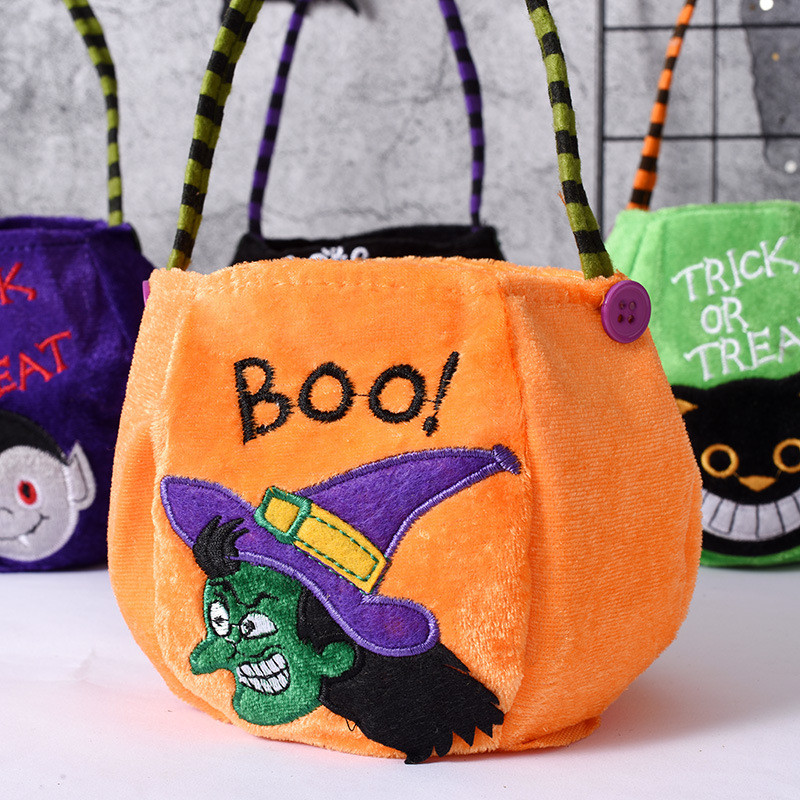 halloween treat bags velvet tote gift candy bag