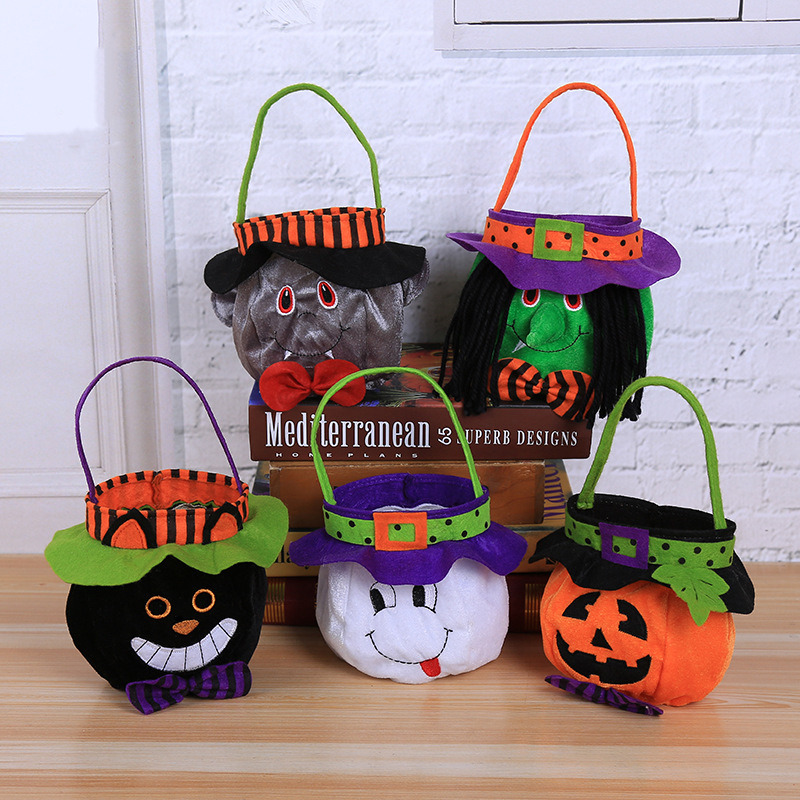 halloween treat bags velvet tote candy bag