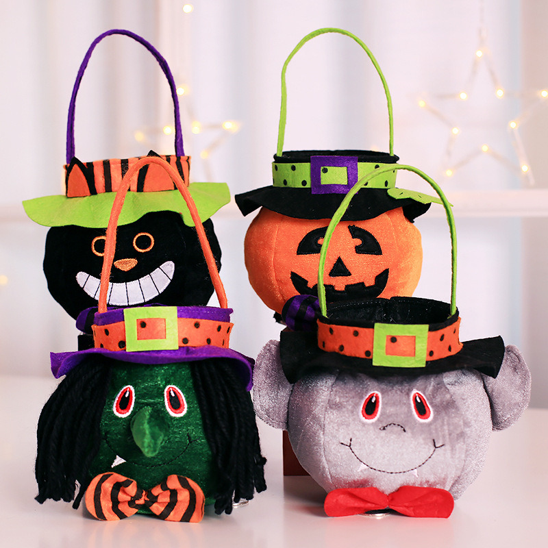 halloween treat bags velvet tote candy bag