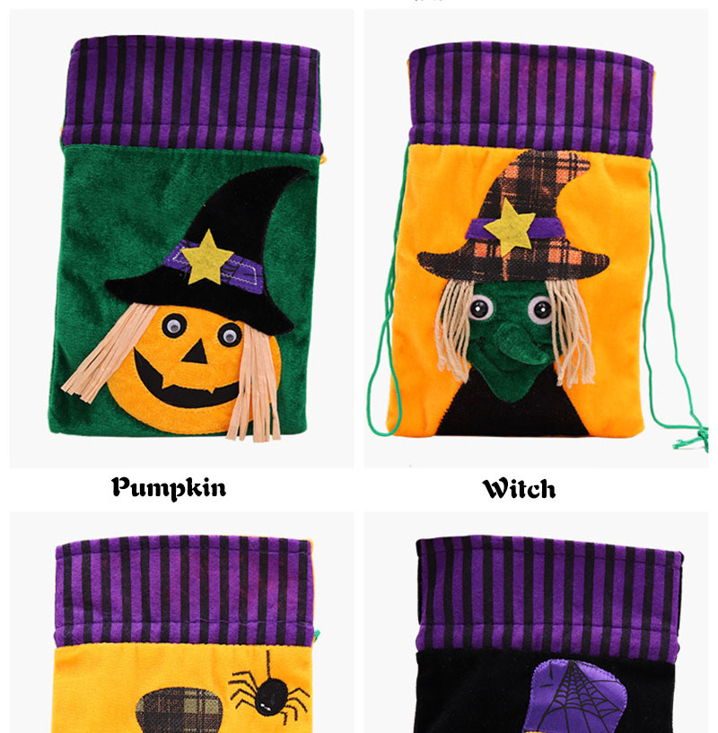 halloween treat bags velvet drawstring candy sack 