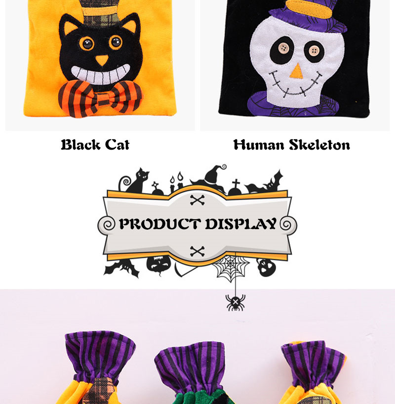 halloween treat bags velvet drawstring candy sack 