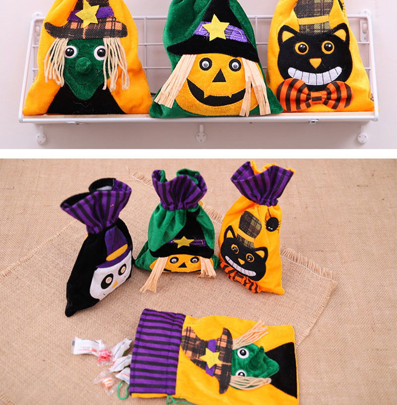 halloween treat bags velvet drawstring candy sack 