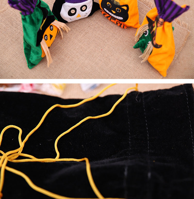 halloween treat bags velvet drawstring candy sack 