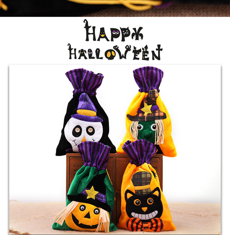 halloween treat bags velvet drawstring candy sack 