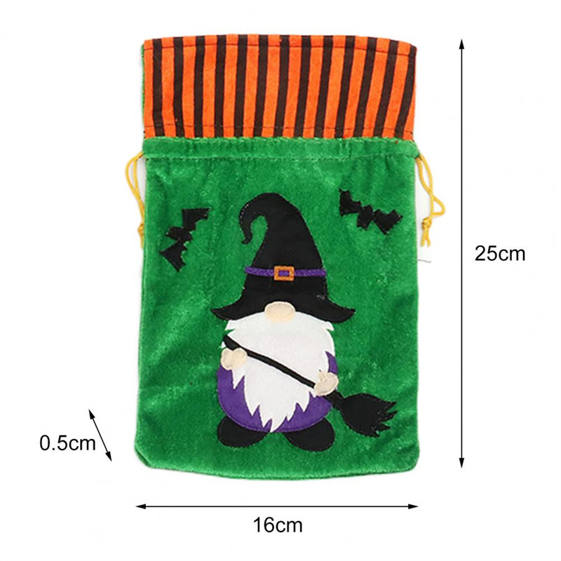 halloween treat bags velvet drawstring candy pouch