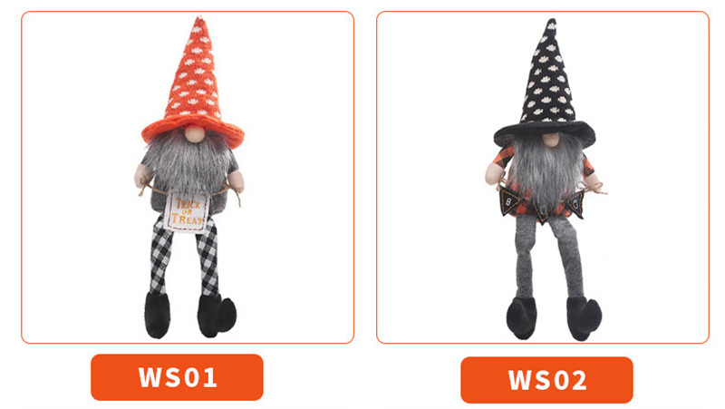 halloween long leg dwarft plush doll festival ornaments