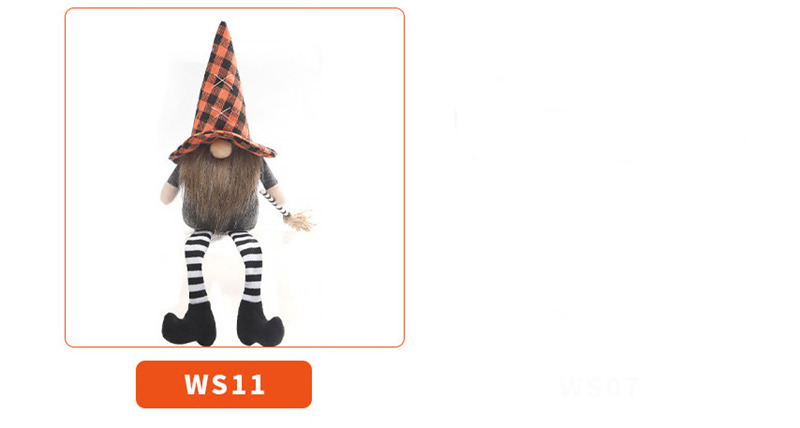 halloween long leg dwarft plush doll festival ornaments