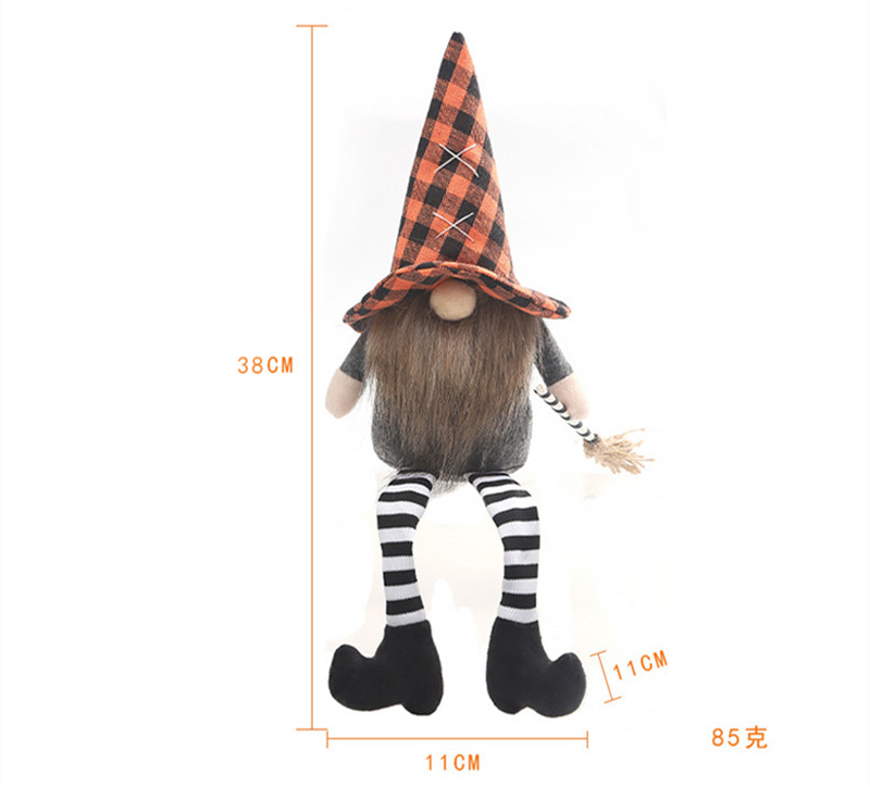 halloween long leg dwarft plush doll festival ornaments