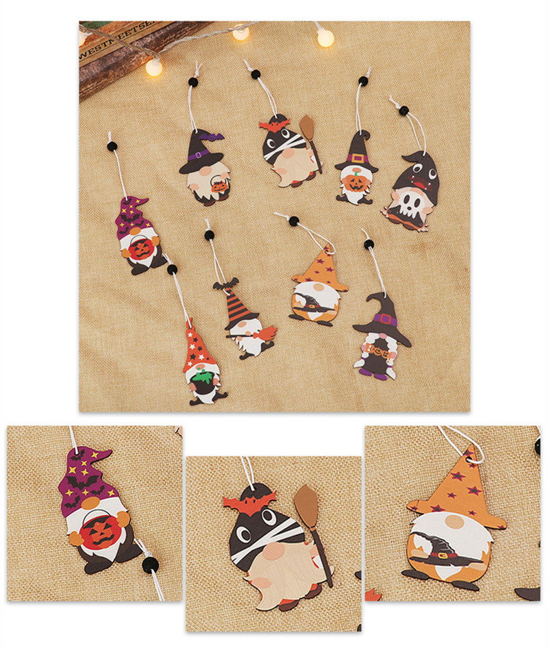 halloween wooden hanging ornament pendant decoration