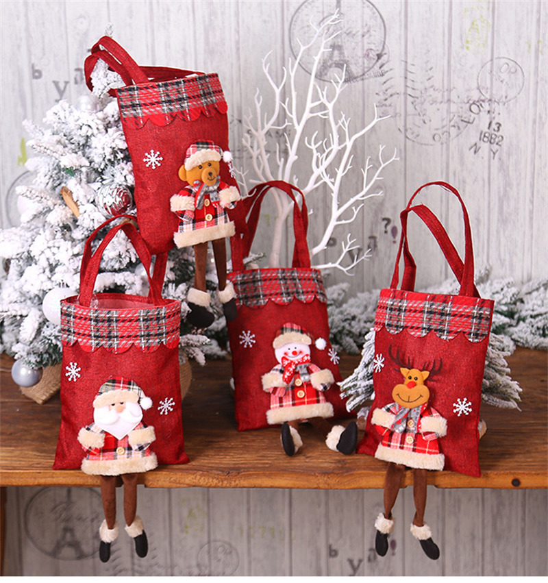 christmas tote bags candy holders T220