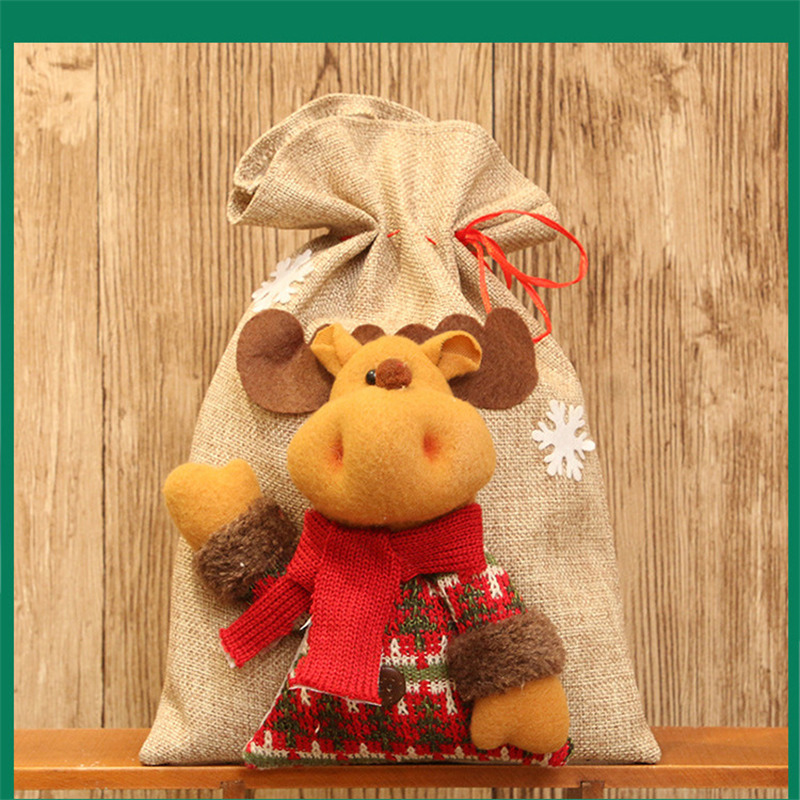 christmas gift bag santa sacks drawstring pouch