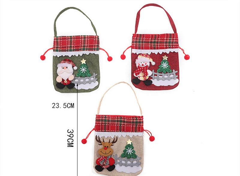 santa sacks christmas drawstring bag