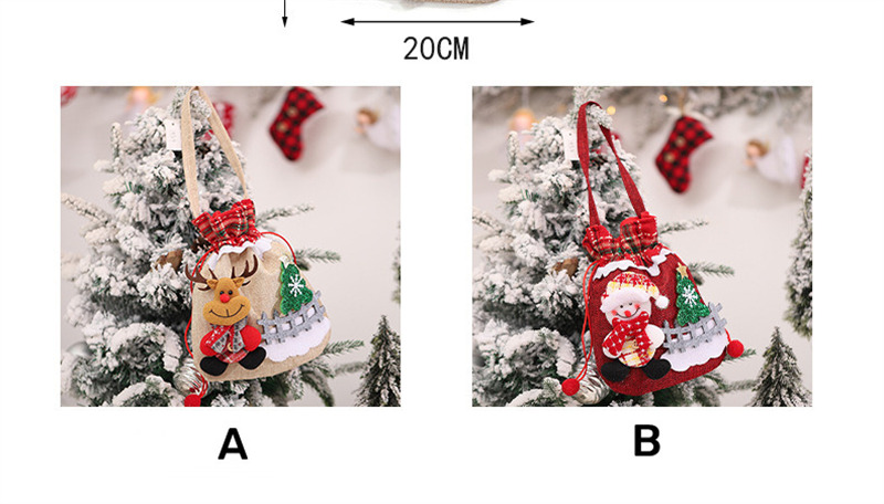 santa sacks christmas drawstring bag