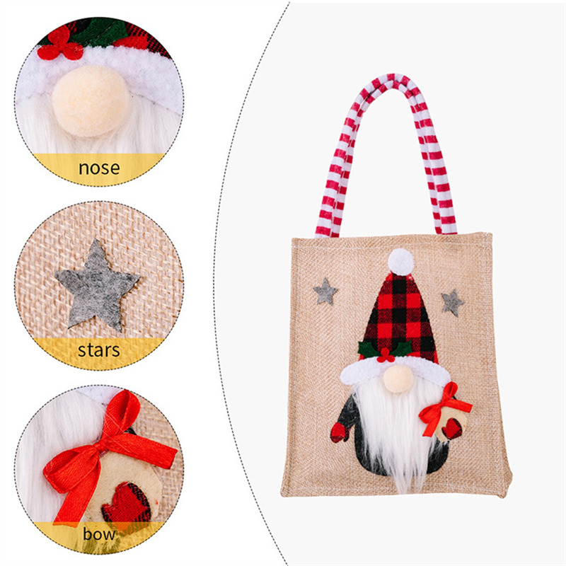 Christmas canvas tote bags